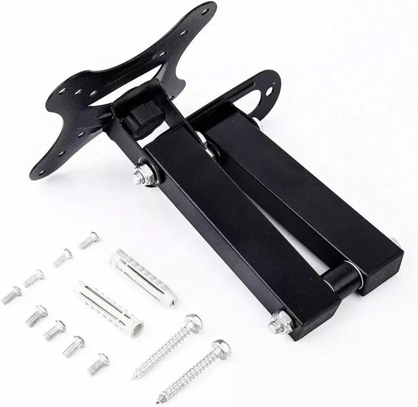 LOKLNEYK 10-27 Inch Display TV Wall Mount Articulating Arms Bracket, Swivel Tilt Extension Rotation, TV Monitor Stand