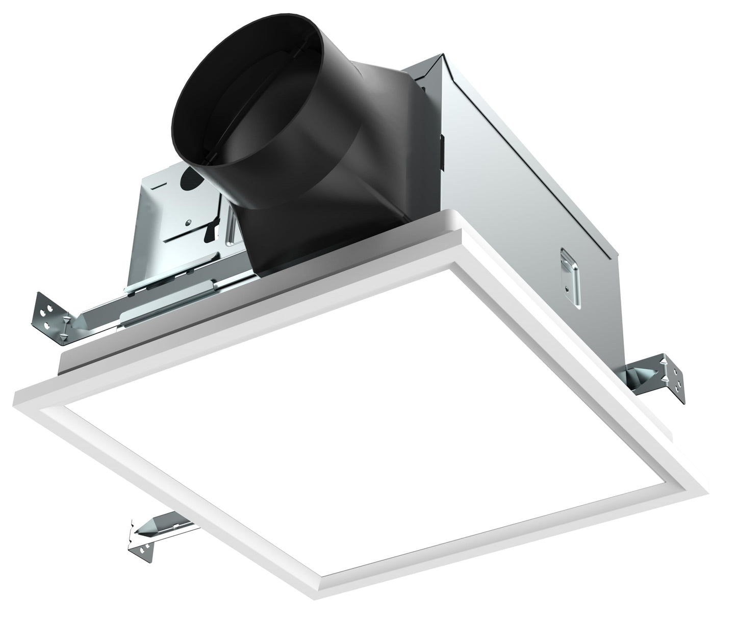 KAZE APPLIANCE SNP100HL9 | 100 CFM | 0.8 Sone | Energy Star Certified | Humidity Sensing | Dimmable 4000K LED | No Attic Access Required | Quiet Bathroom Ventilation Exhaust Extractor Fan