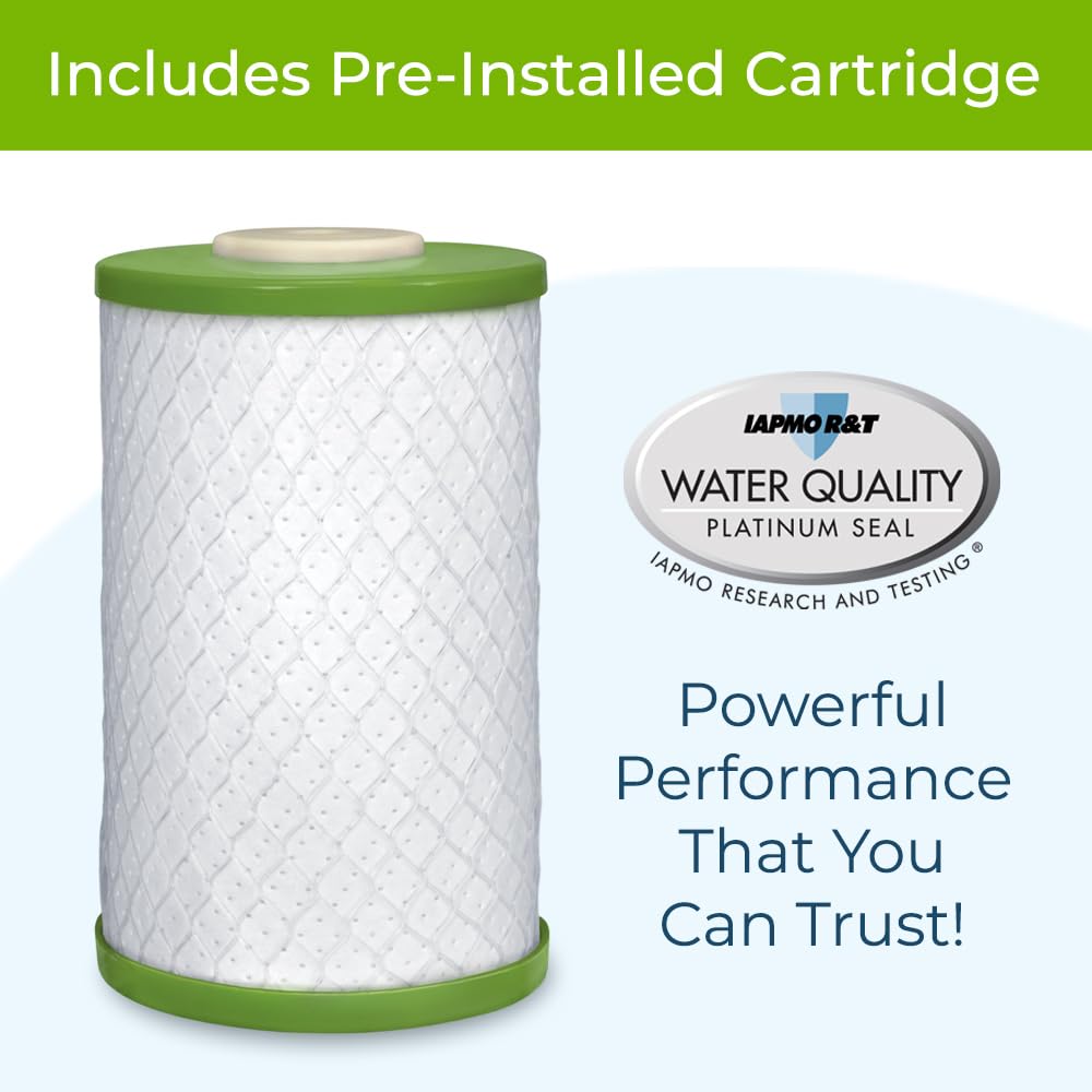 WaterChef C7500 Premium Countertop Water Filter System with Intelligent Monitor (White), 1,000 Gal., Certified for 78 Contaminants, Made in USA
