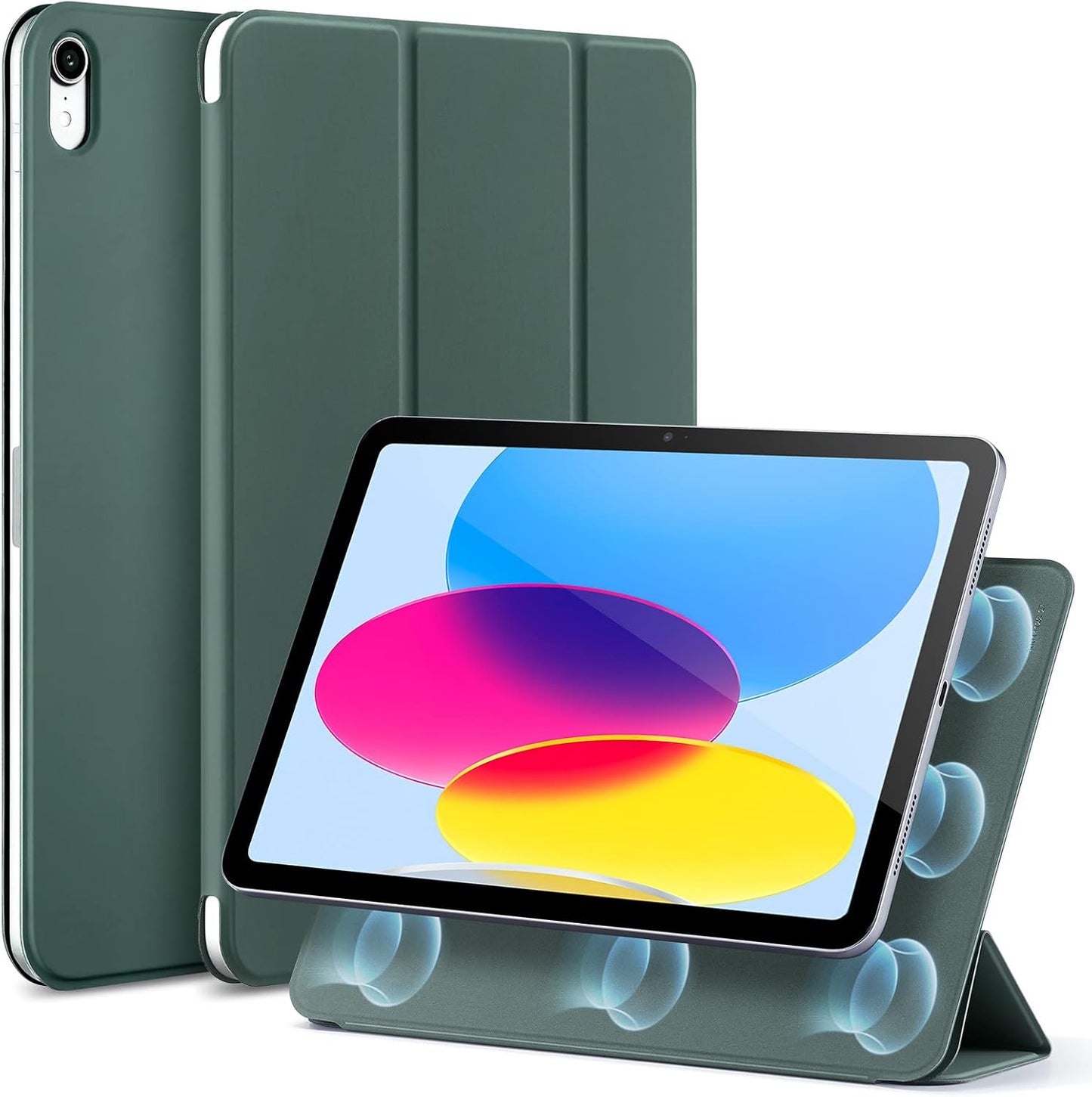 ESR iPad(A16) 11th/10th Case(2025/2022,10.9 Inch), for Generation Convenient Magnetic Attachment, Two-Way Trifold