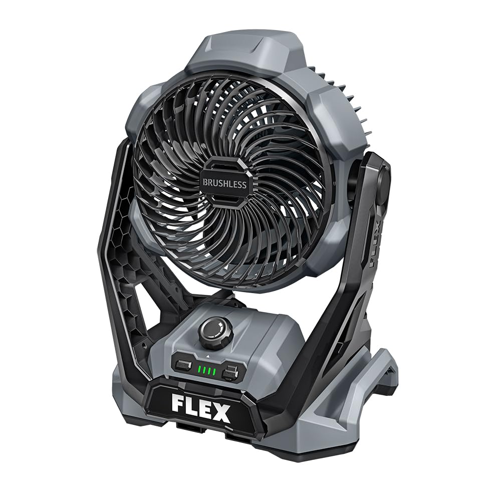 FLEX 24V Brushless Cordless 1,100 CFM Jobsite Fan Tool Only, Battery and Charger Not Included - FX5471-Z