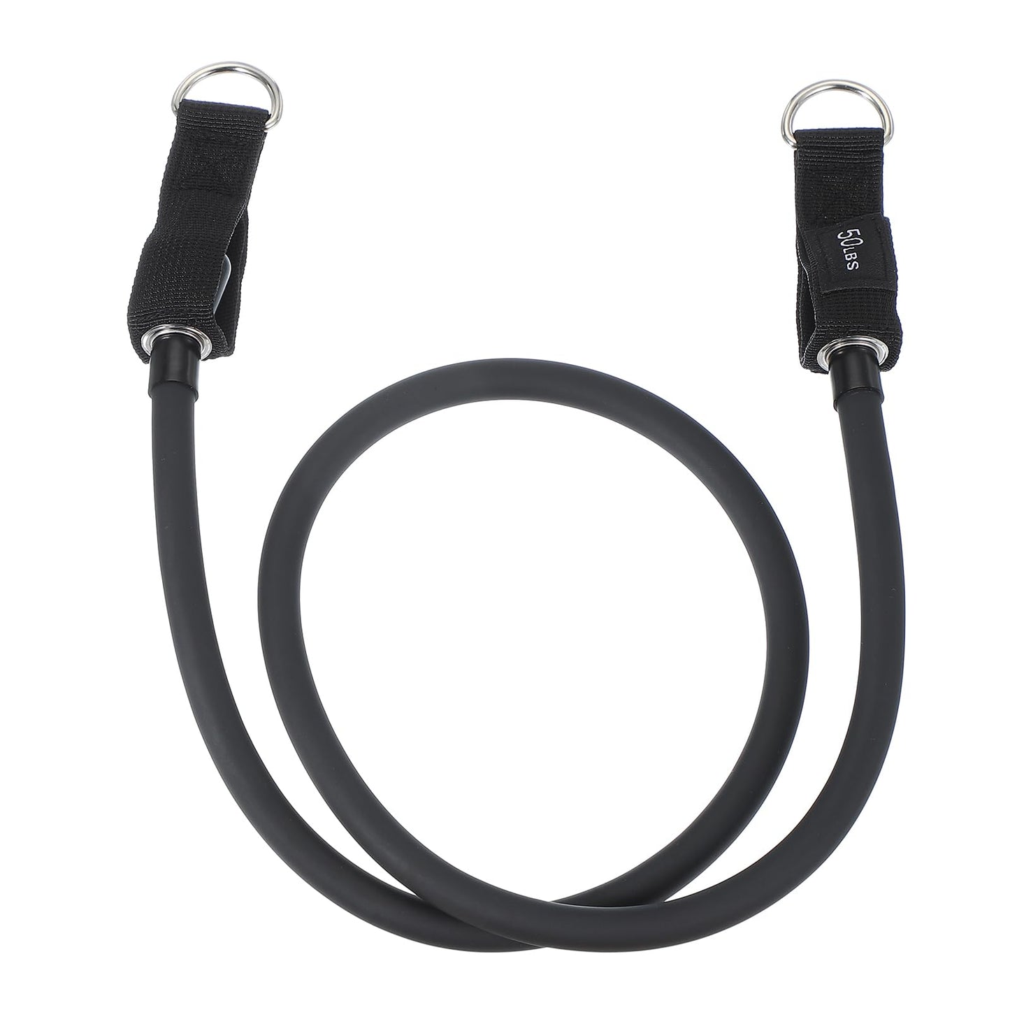 PATIKIL Resistance Tube Bands, 50 lbs Stackable Single Resistance Band Exercise Band Stretch Band for Working Out Man Home, Black