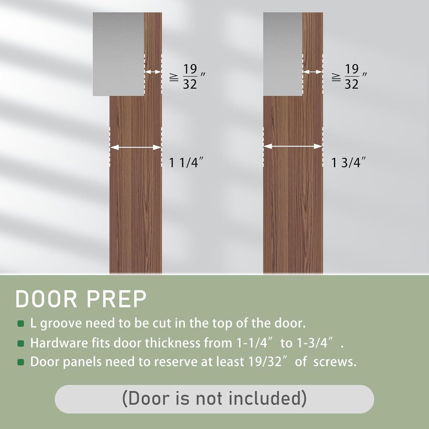 SongYung 34” Concealed Barn Door Hardware Kit with Soft Close Mechanism,Invisible Wall Mount Aluminum Track, Hidden Barn Door Hardware Kit for Door Opening Width 26" to 30"(Door not Included)