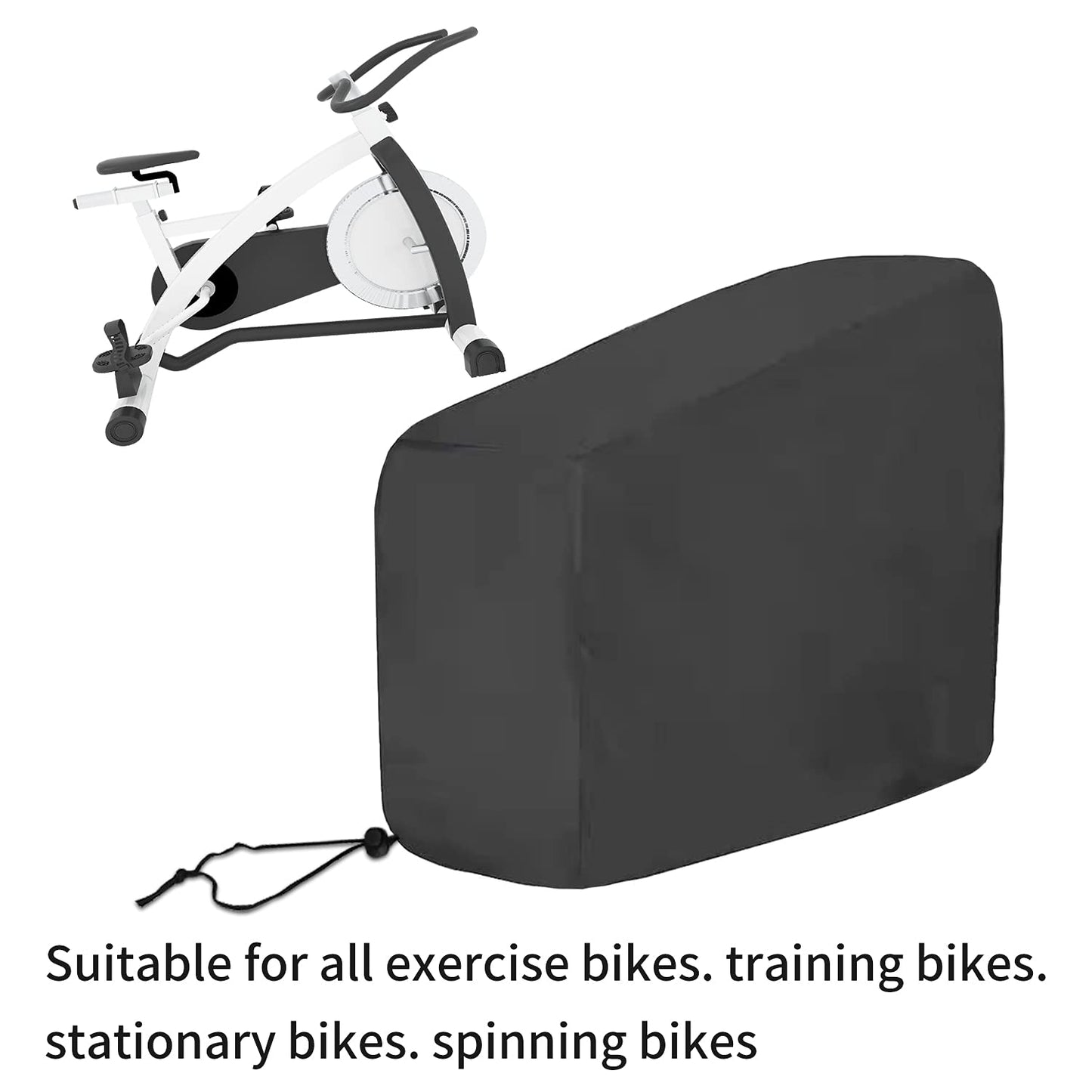 Exercise Bike Covers Outdoor And Indoor,Spin Gym Fitness Training Upright Cycling Stationary Bike Cover Outdoor Storage Waterproof