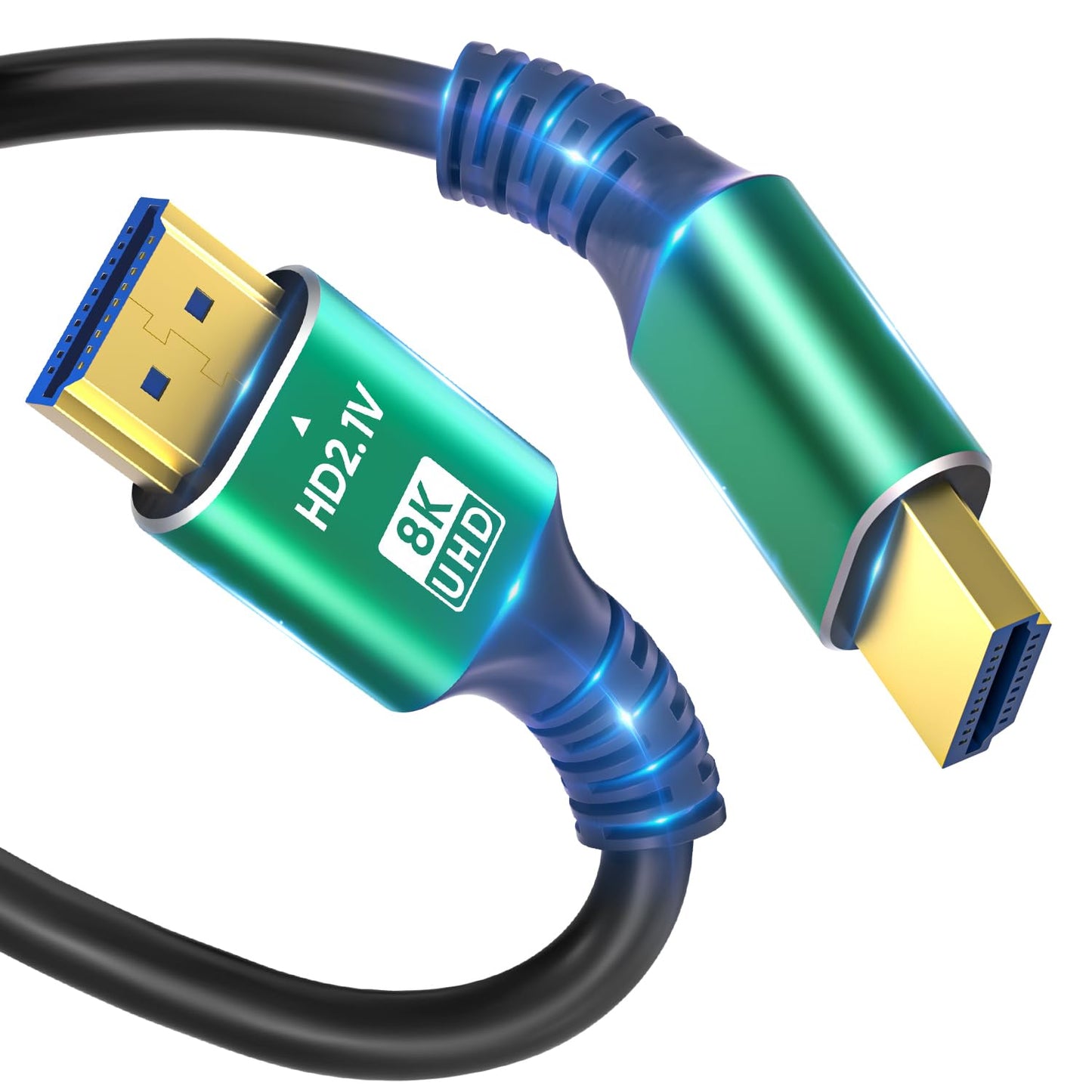 SHKI 8K 4K 10K 48Gbps 1.5FT/0.5M, 2.1 Cord-4K@120Hz 8K@60Hz, 2.2 2.3, 10 TV/PS5/HDTV/Blu-ray HDMI Cable Ultra High