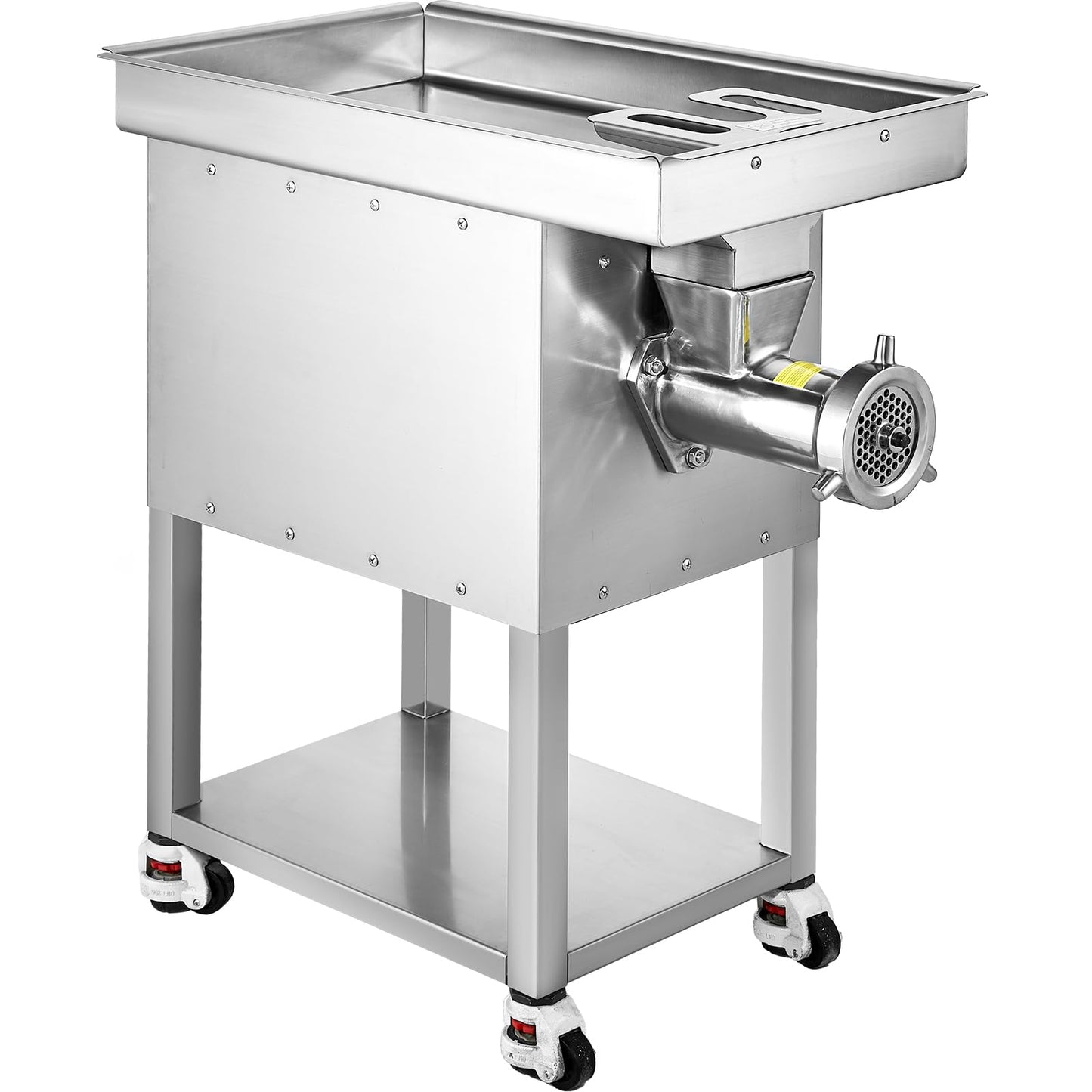 VEVOR Commercial Electric Meat Grinder, 22 Lb/Min Cabinet Meat Grinder, 2200W Industrial Grinder with Blade, Grinding Plate, Sausage Maker, Stainless Steel Meat Mincer Machine for Kitchen, Restaurant