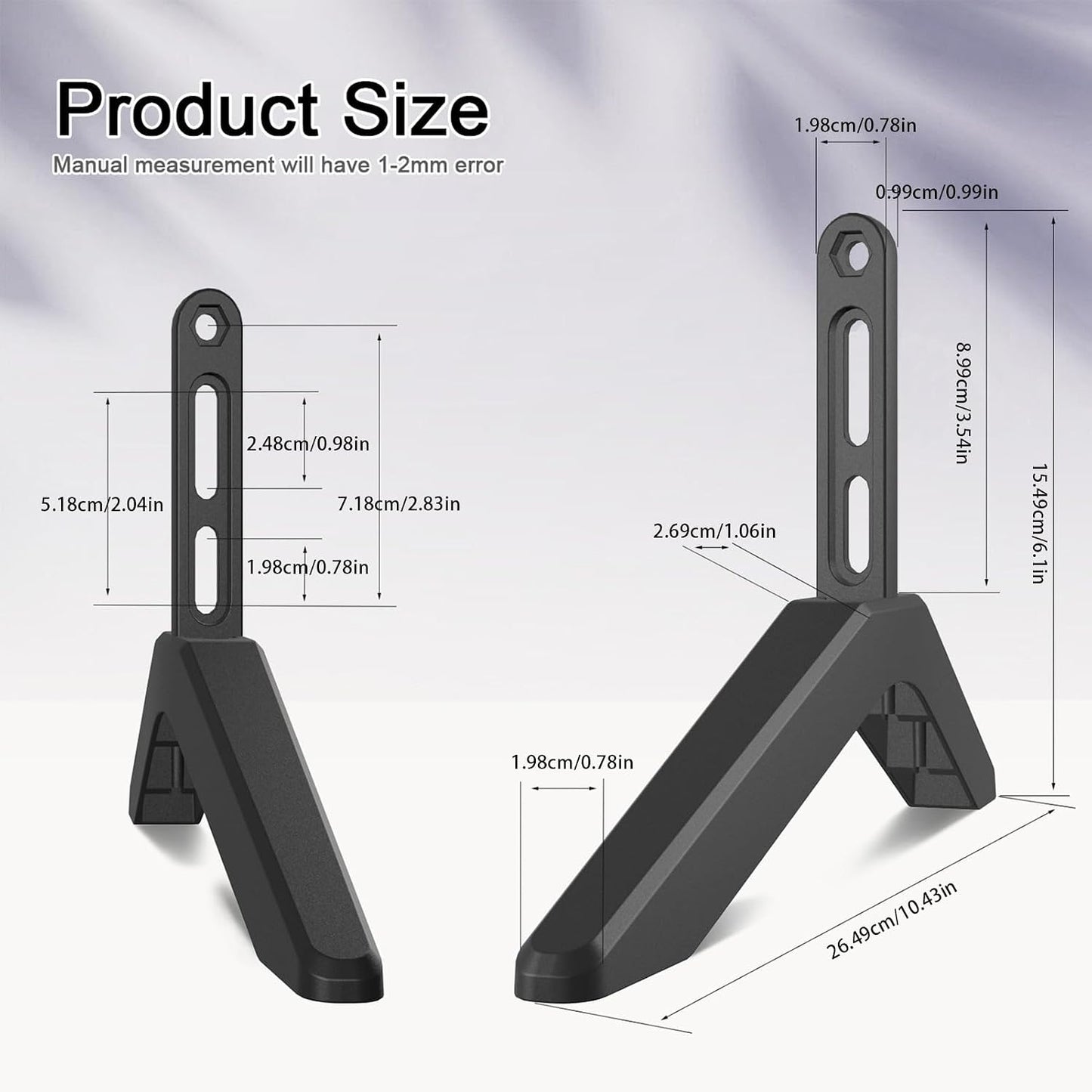 Generic 3265 Inch TV Base Feet Universal Stand Legs, Adjustable Support Brackets, Heightening Mount | Stable Upgraded