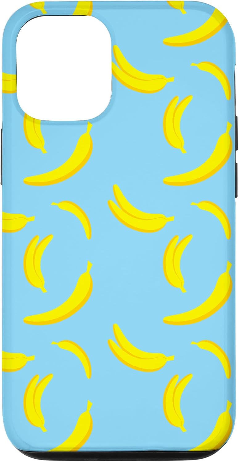 Banana Tropical Fruit Cases 12/12 Banana Lover Blue Cover Tropical Fruit Pattern Gift Case for iPhone Pro