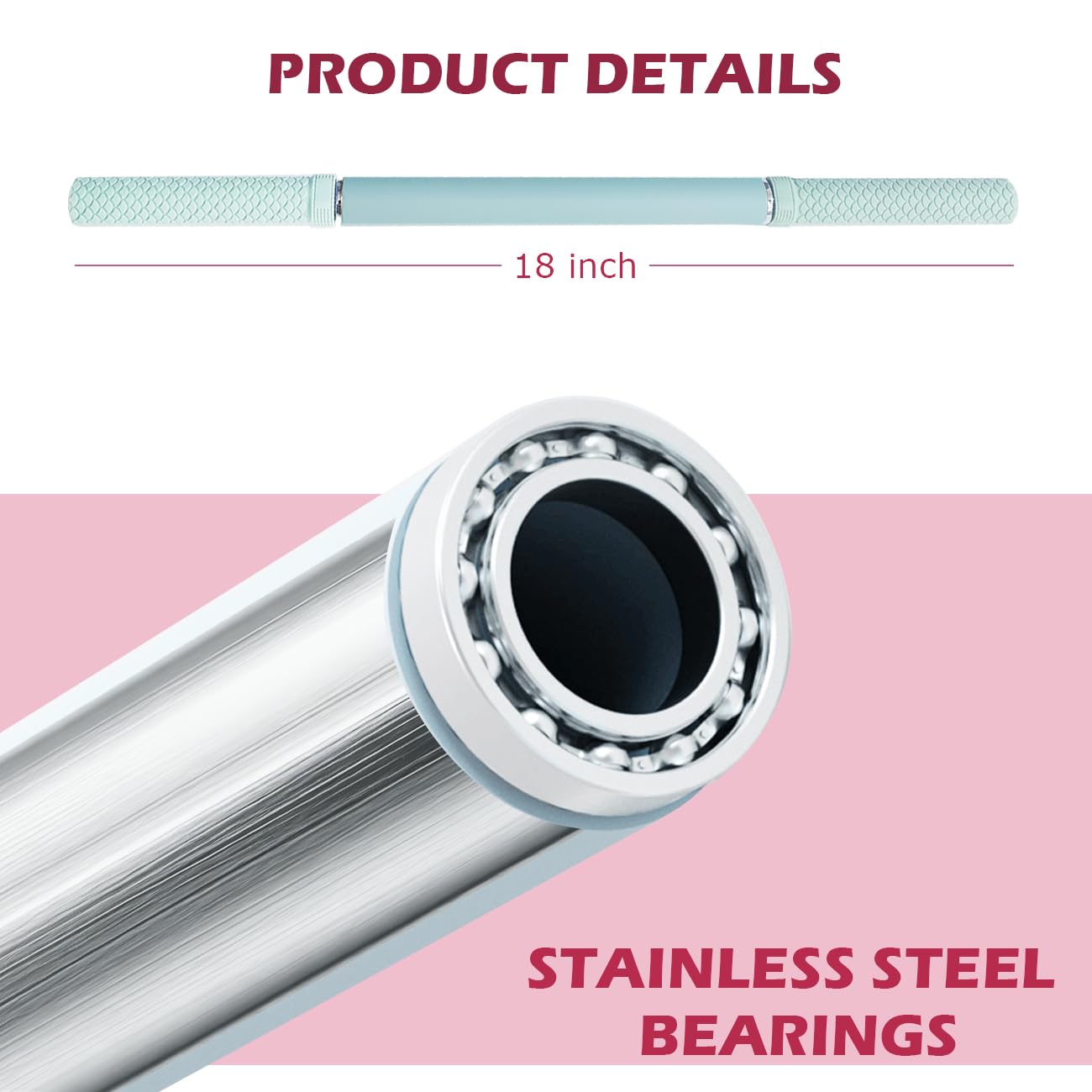 Muscle Roller Stick - Massage Roller for Myofascial Release & Deep Tissue Massage for Legs, Back, Shoulders - Relieve Soreness & Improve Recovery Baby Blue