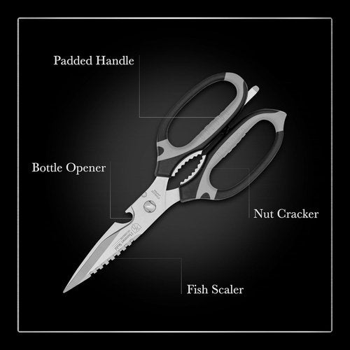 Hammer Stahl Kitchen Shears - Premium Stainless Steel Blades for Effortless Cutting