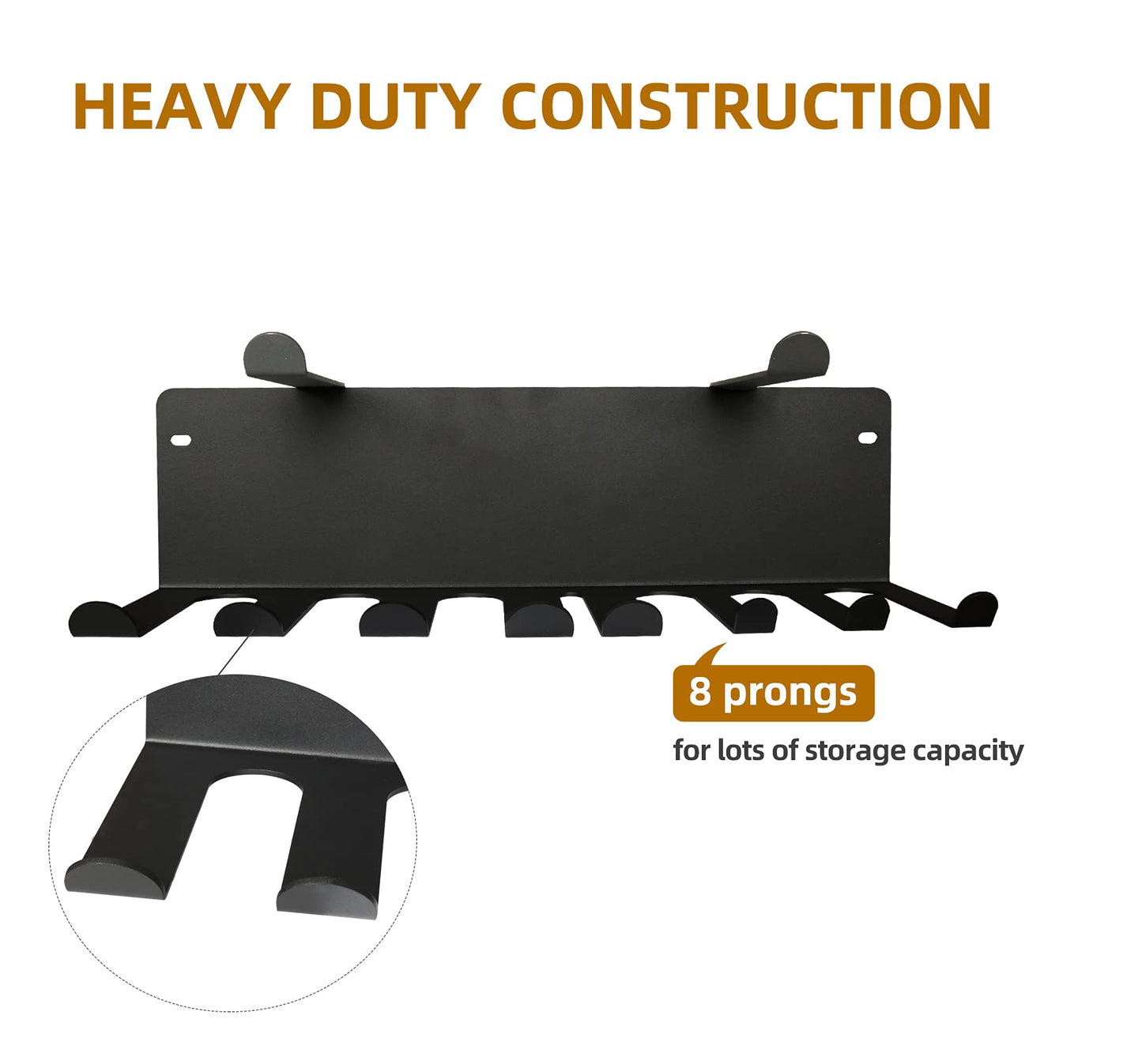 2 Tier Multi-Purpose Heavy Duty Storage Rack for Resistance Bands, Straps, Jump Ropes, Foam Rollers, Chains, Weight Belts, Tools