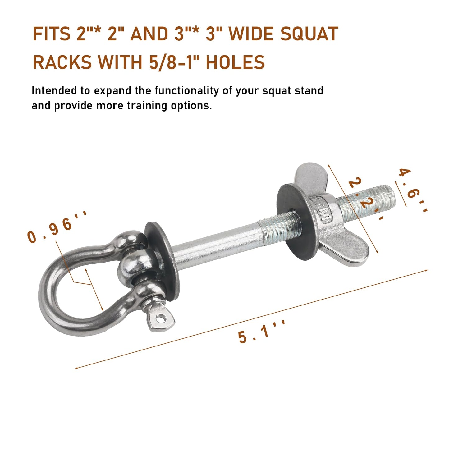 Txdiyifu Band Pegs for Power Rack - Resistance Band O-Ring Squat Rack Attachments (2 Pack) - Versatile Gym Equipment