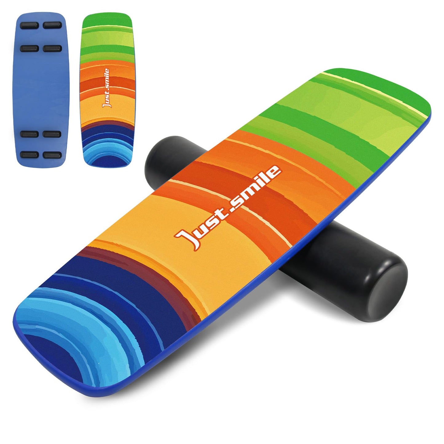 Balance Borad Sports Trainer-with Adjustable Stopper- Stability Board for Physical Therapy,Yoga,Surfing Training-Max Load 400lbs with Aiti- Slip Surface (Color)