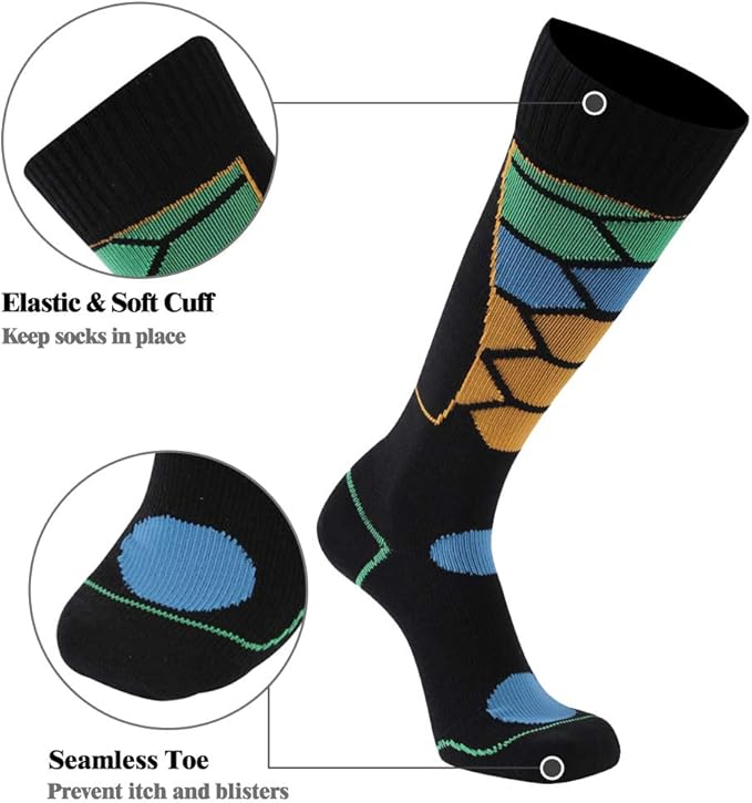Waterproof Socks, Men Women Knee High Hiking Kayaking Socks 1 Pair