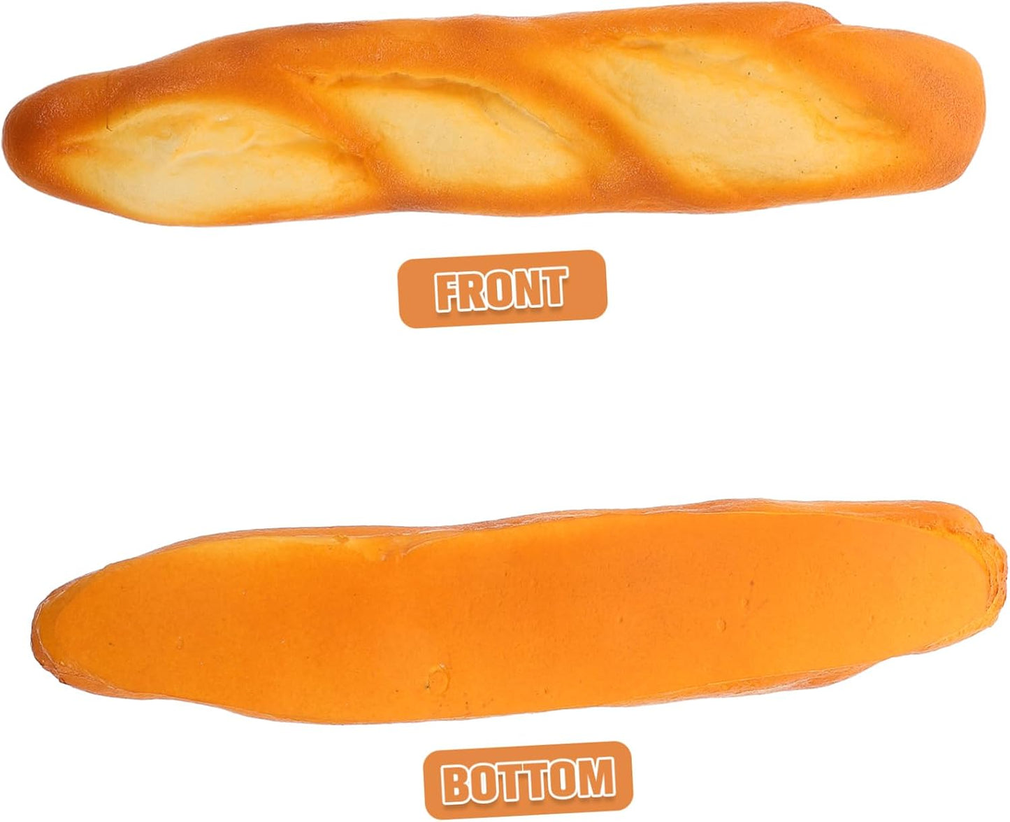Cabilock Realistic Artificial Baguette Bread Model Lifelike Fake Bread Display Prop for Cake Photography Bakery
