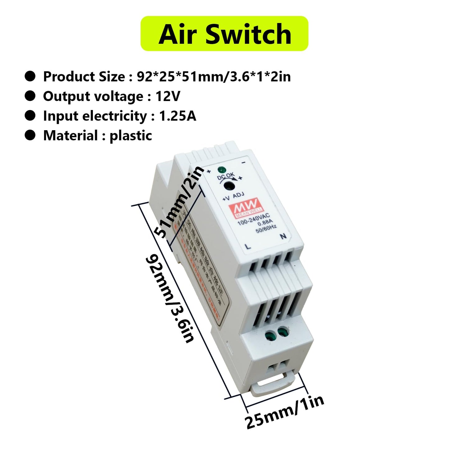 Electrical Cabinet Cooling Fan and Thermostat Set for Electrical Box Enclosures