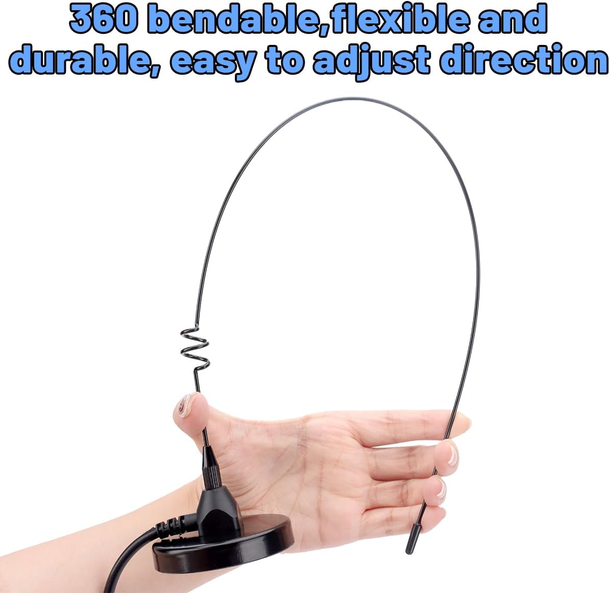 Arridioter 20.87in PL-259 Connector,66mm Mount,16.4ft RG58 Dual Band Mobile Radio Heavy Duty Whip Antenna Kit