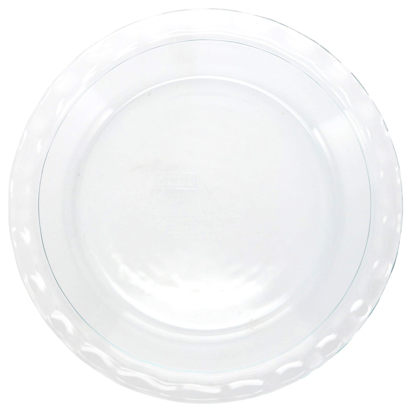Pyrex C-209 Clear Fluted Rim Glass Pie Plate 9.5 in x 1.6 in (24 cm) - Made in USA