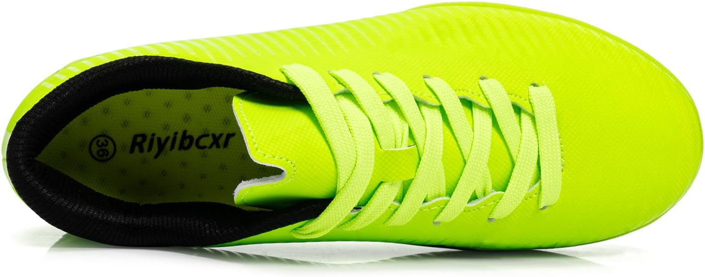 Women Soccer Cleats Lace-Up Turf Football Shoes Indoor Outdoor Low-Top Fustal Soccer Training