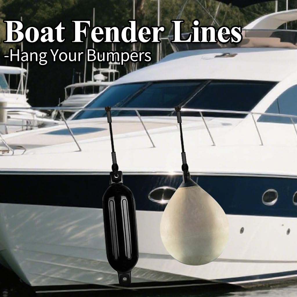 3FT Bungee Dock Line for Boats with Loops – Connect or Secure Docking for Small & Medium Sized Boats Like Kayak,PWC, Canoe, Bass Boat, Jon Boat, Boat Fender Lines (Red&Black)