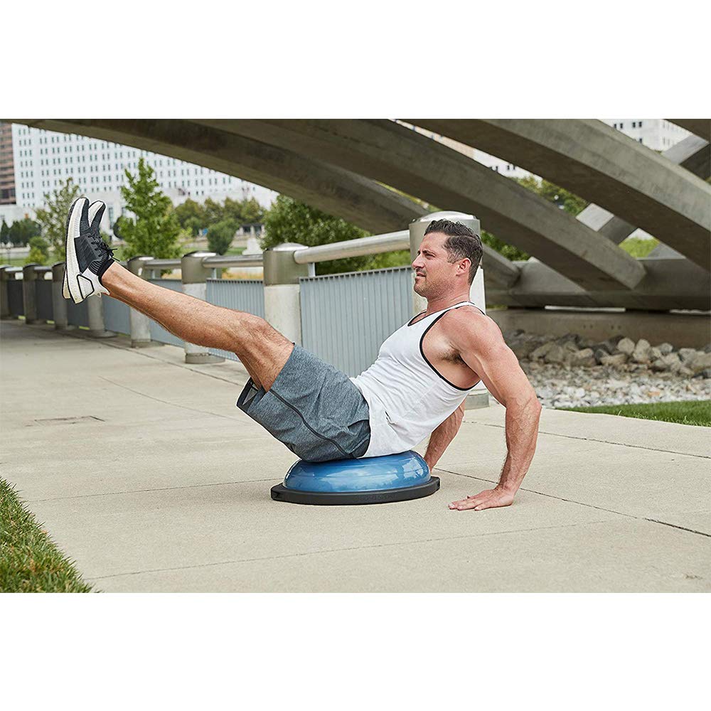 Bosu 72-15850 Home Gym Equipment The Original Balance Trainer 22in Diameter, Blue and Green
