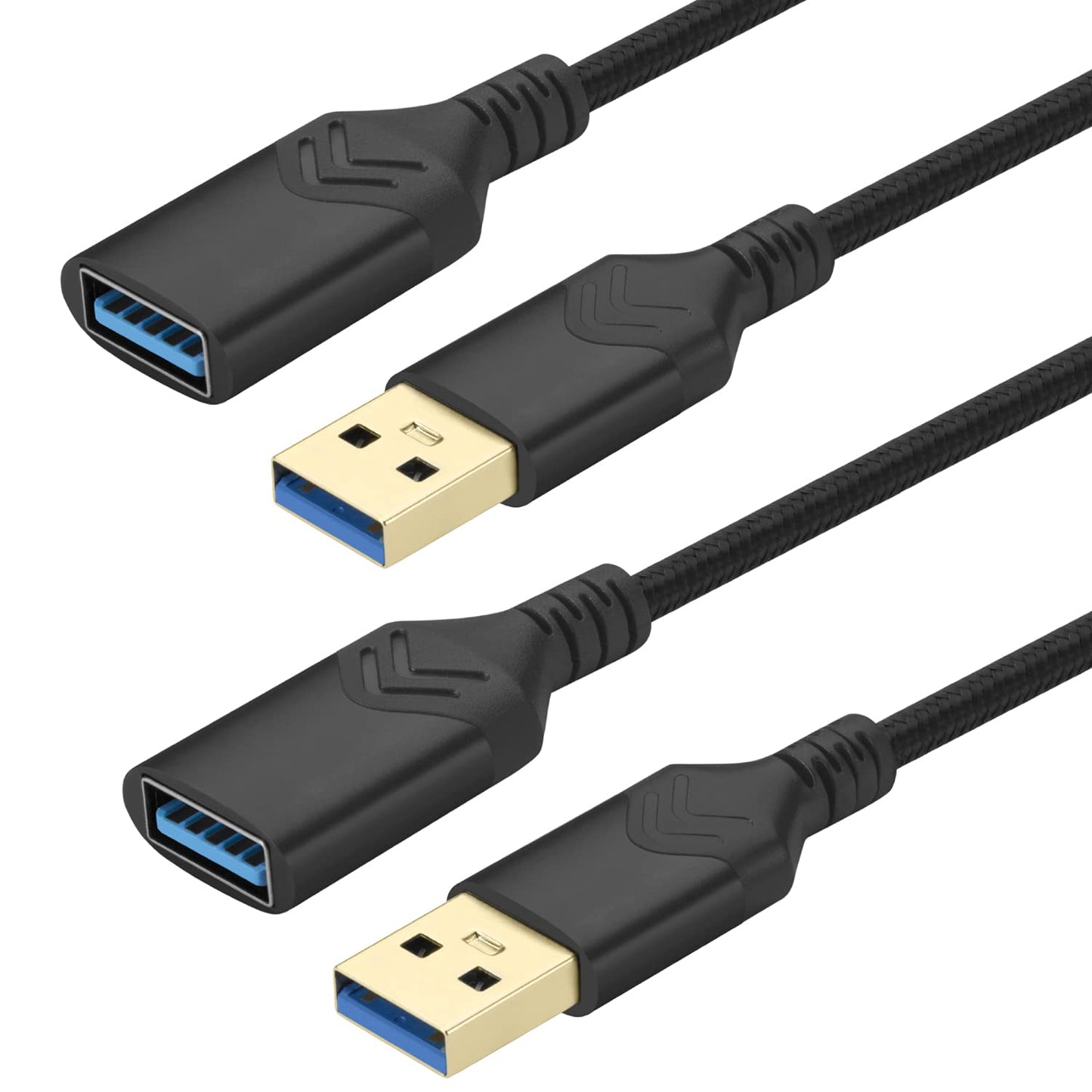 ROFICORD 3.0 [2Pack] 5FT 2Pack 5FT) USB Extension Cable, High Speed Extension Cable USB A Male to Female Extension Cord
