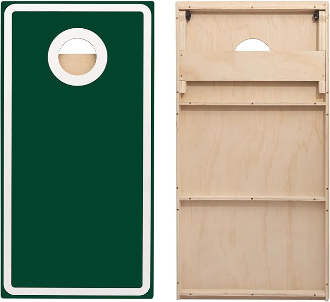 Cornhole Board Set - No Bounce,Regulation Size 4x2 ft,Made of 1/2" Pine Plywood,UV Printing Includes 8 Bean Bags and 2 Cornhole Boards,Perfect for Outdoor Games and Gatherings