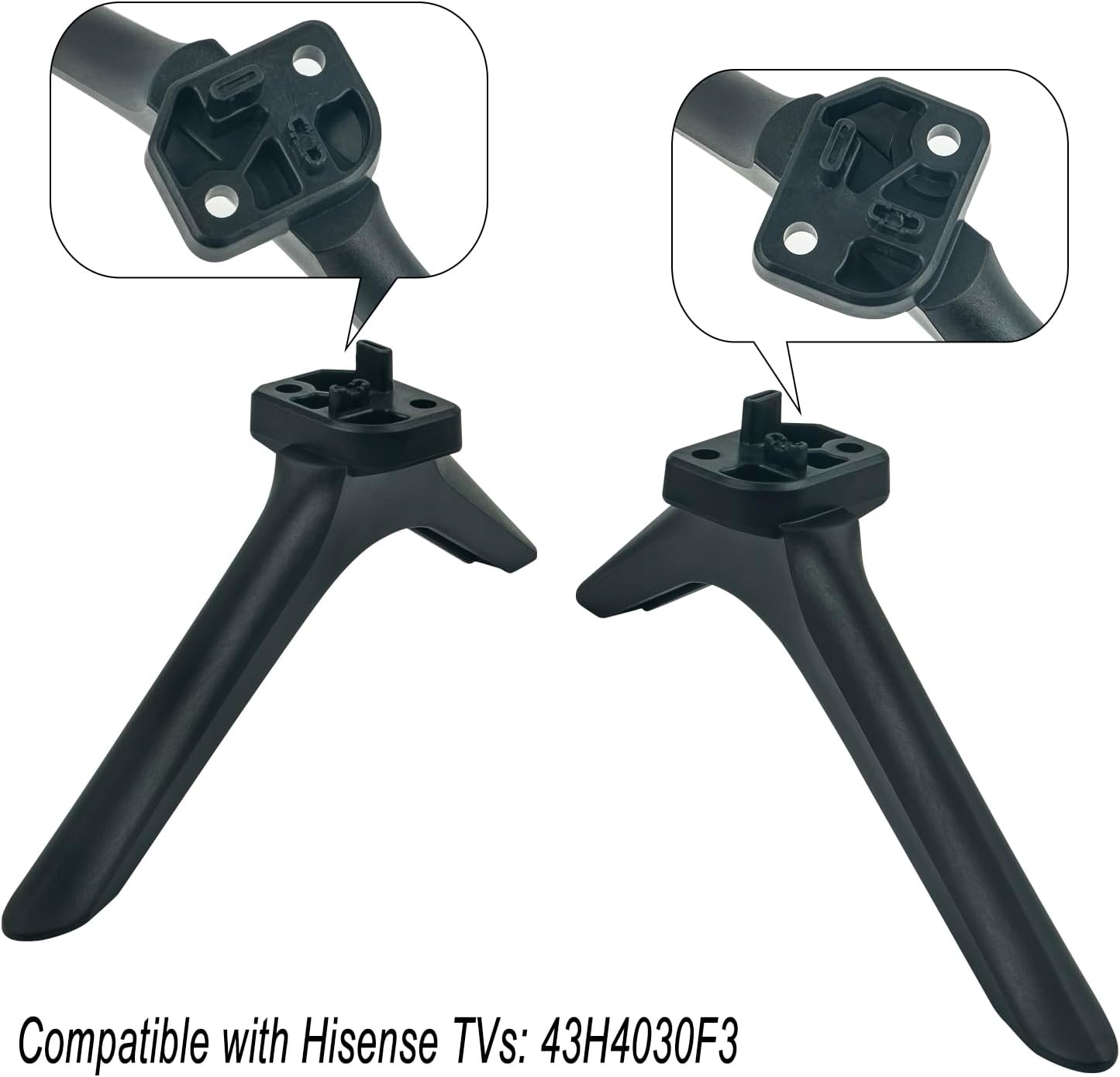 Beyution Hisense TV Stand Legs - Replacement with Anti-Slip Pad