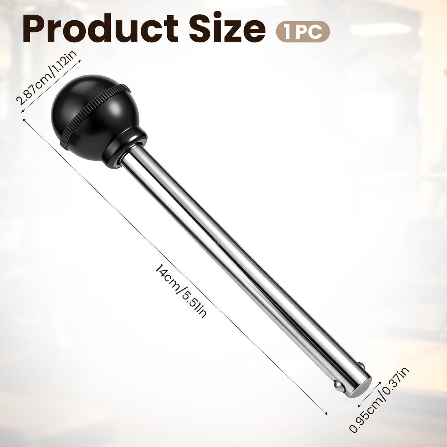 Gym Pins for Weight Stack, Weight Pins for WeightStack Machine 3/8" Diameter Weights Stacks Pin Black Heavy Duty Replacement Weights Machine Pin for Fitness Home Gym Strength Training Equipment