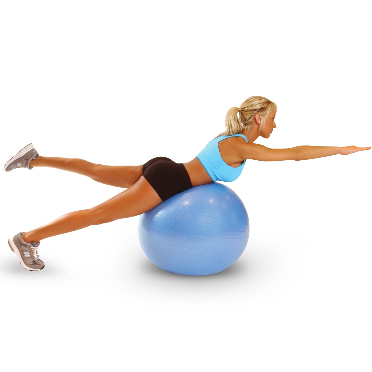 Tone Fitness Stability Ball / Exercise Ball | Exercise Equipment, Blue, 65 Centimeters