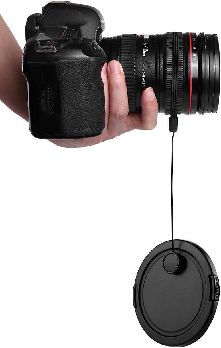 Carpro (8 Pack) Camera Lens Cap Keeper Lens Cap Holder Prevent Lens Cap Lost for DSLR SLR Camera