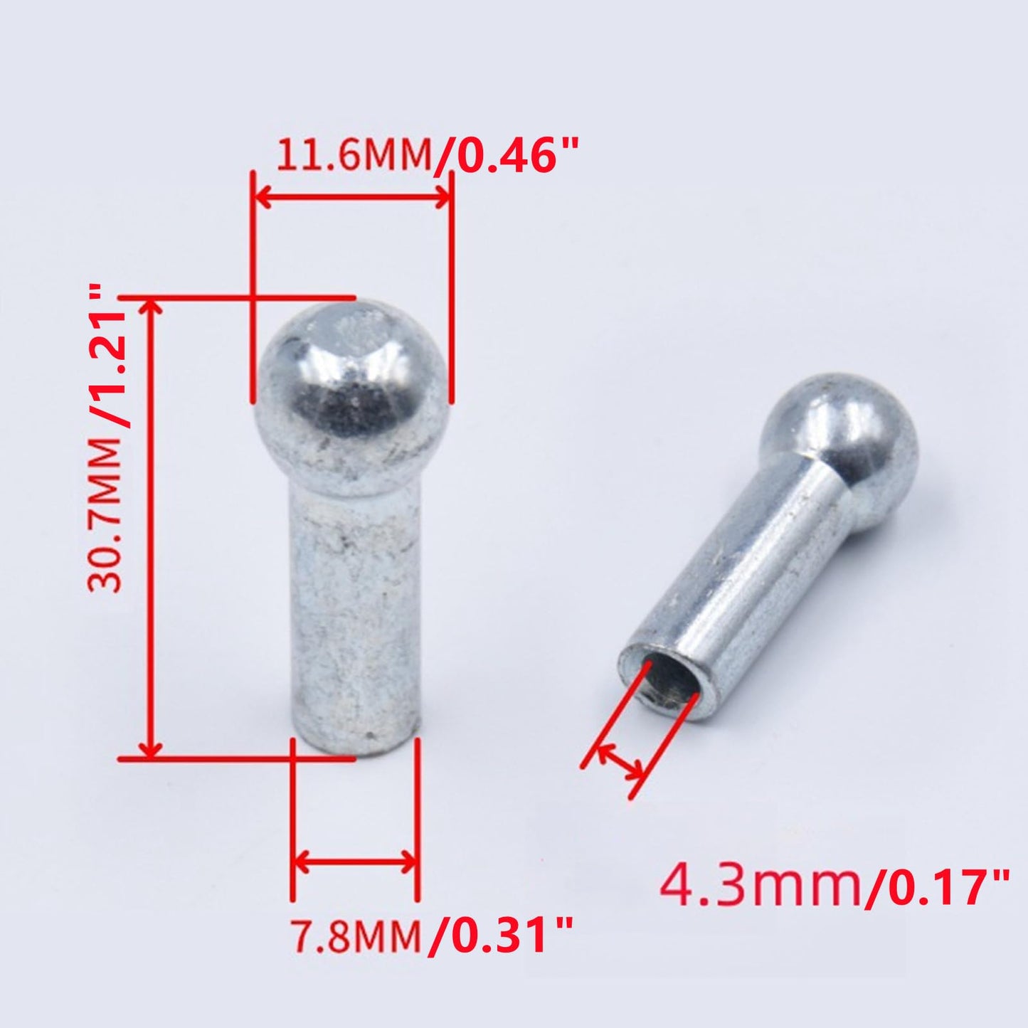 6 Pack Gym Cable Ball Stopper Gym Pulley Machine Stopper Cable Ball Terminals Wire Port Joint Parts Weight Machine Accessories Fitness Equipment Running Yoga Accessories for Home Gym Machine(6mm)