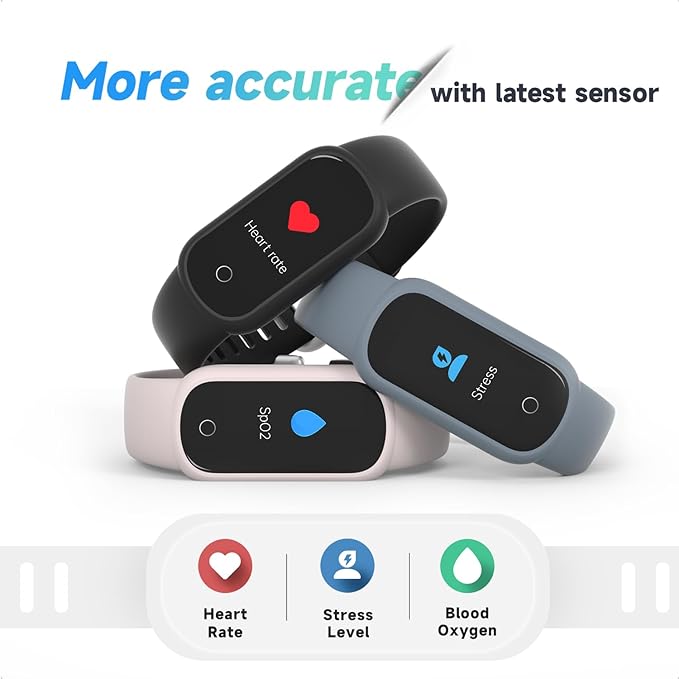 Fitness Tracker Watch with Heart Rate/Sleep Tracker/IP68 Waterproof, Activity Tracker with Pedometer Step Counter, Health Watch for Women Men with 14 Sports Compatible Android iOS, Slate Gray