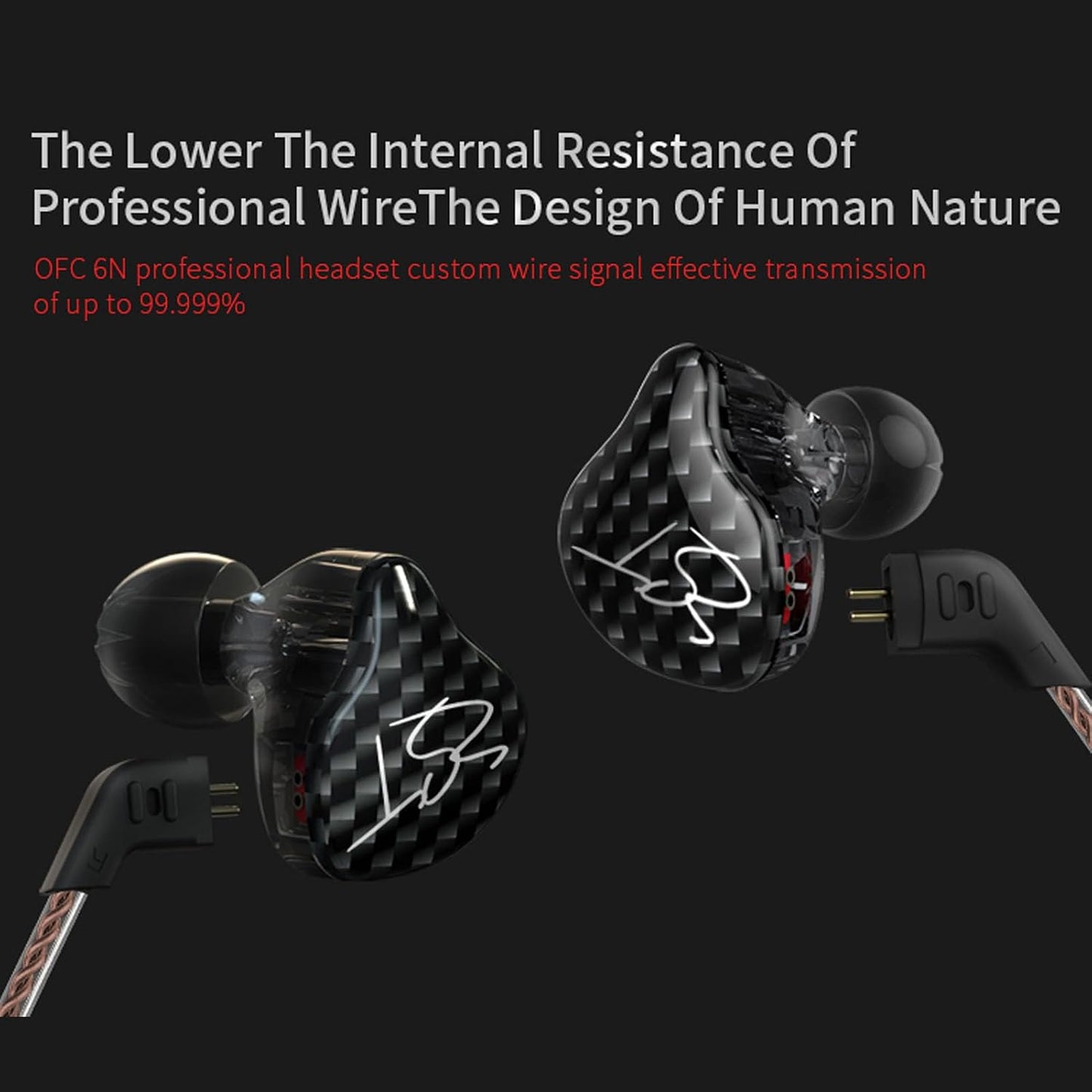 3.5mm 0.75mm 1BA 1DD Mp3 ASHATA Monitor Earbuds in Ear Monitor Headphones with Detachable Cable Right Angle Plug Pin