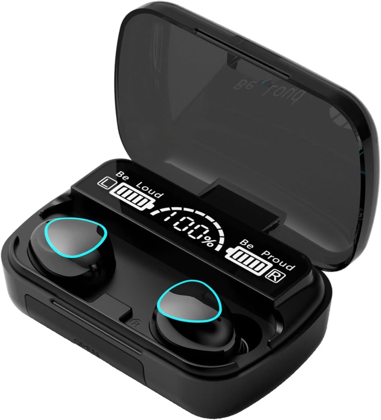 DCBCODGAL 5.3 30H MWRPCRDN Wireless Earbuds, Bluetooth Ear Buds LED Power Display Headphones Playtime Stereo Earbuds