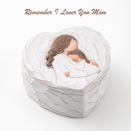Mom and Daughter Figurine Keepsake Box - Hand-Painted 3D Jewelry & Trinket Box | Perfect Gift for Mother's Day