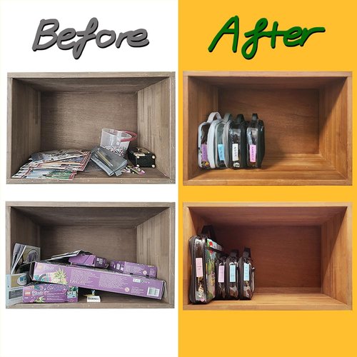 Holay PVC Zippered Blocks Set - 4 Pack Toy & Clay Storage Organizer Case | Large White with Name Tag Pocket