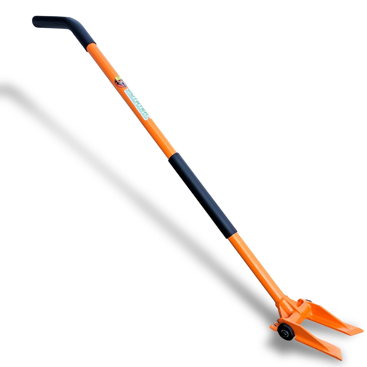 Gutster 60” Demolition Pry Bar & Crowbar – Round Handle Wrecking Bar for Ceiling & Wall Demo – Heavy Duty Nail Puller Tool for Contractors, Firefighters & Home Renovations