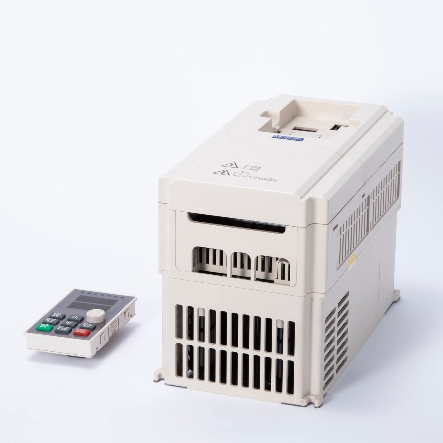 MOLLOM VFD 7.5KW 10HP 17A 380V Single or Three Phase Input to 3 Phase 0-3000 Hz Output Variable Frequency Drive Inverter for Spindle Motor CNC Speed Control