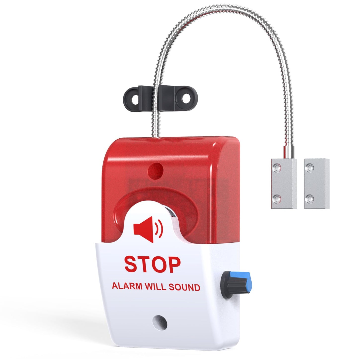 Exit Door Alarm with 110dB Siren, Emergency Exit Security Device, Easy Installation, Battery Powered, Magnetic Sensor for Unauthorized Entry Prevention, Home, Warehouse, Office, Retail Use