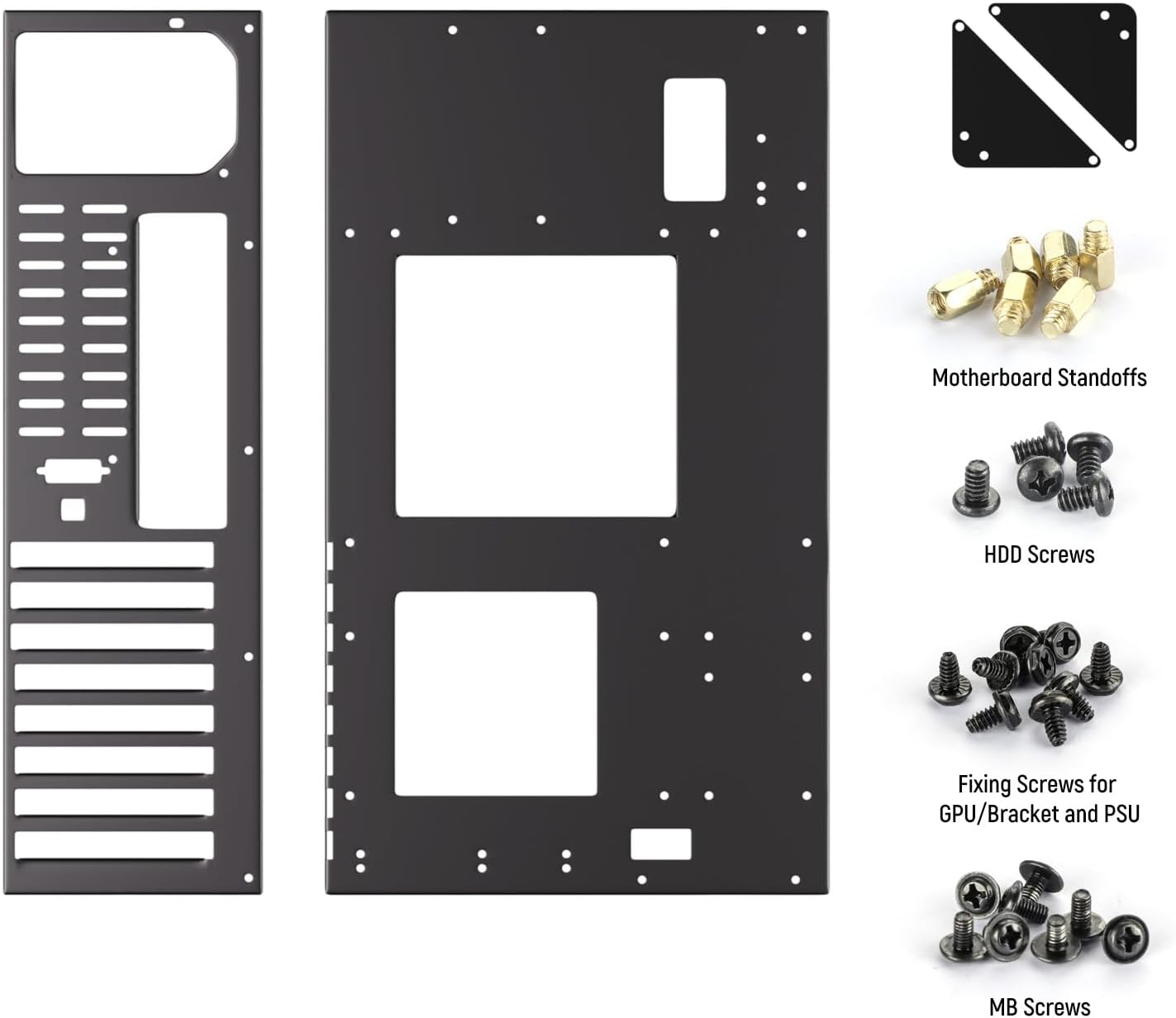 JOYJOM Open Air PC Case, PC Test Bench PC Case, ATX Open Frame Computer Case, DIY PC Rack for ATX MATX ITX Motherboards
