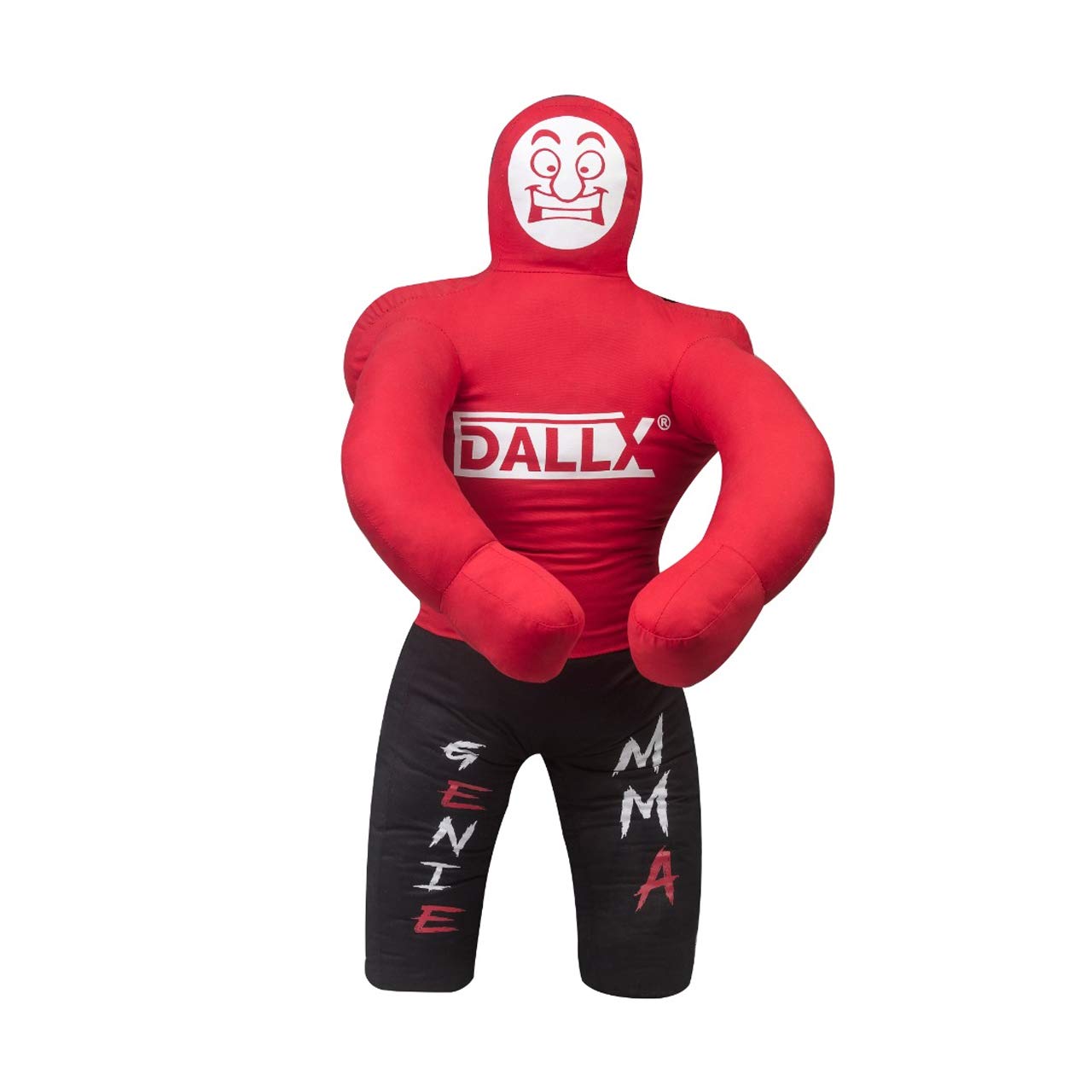 DALLX Kids Grappling Dummy for Fitness Training Practice Wrestling Judo Karate MMA Punching Dummy for Kids Jiu-Jitsu - UNFILLED (Red, 40")