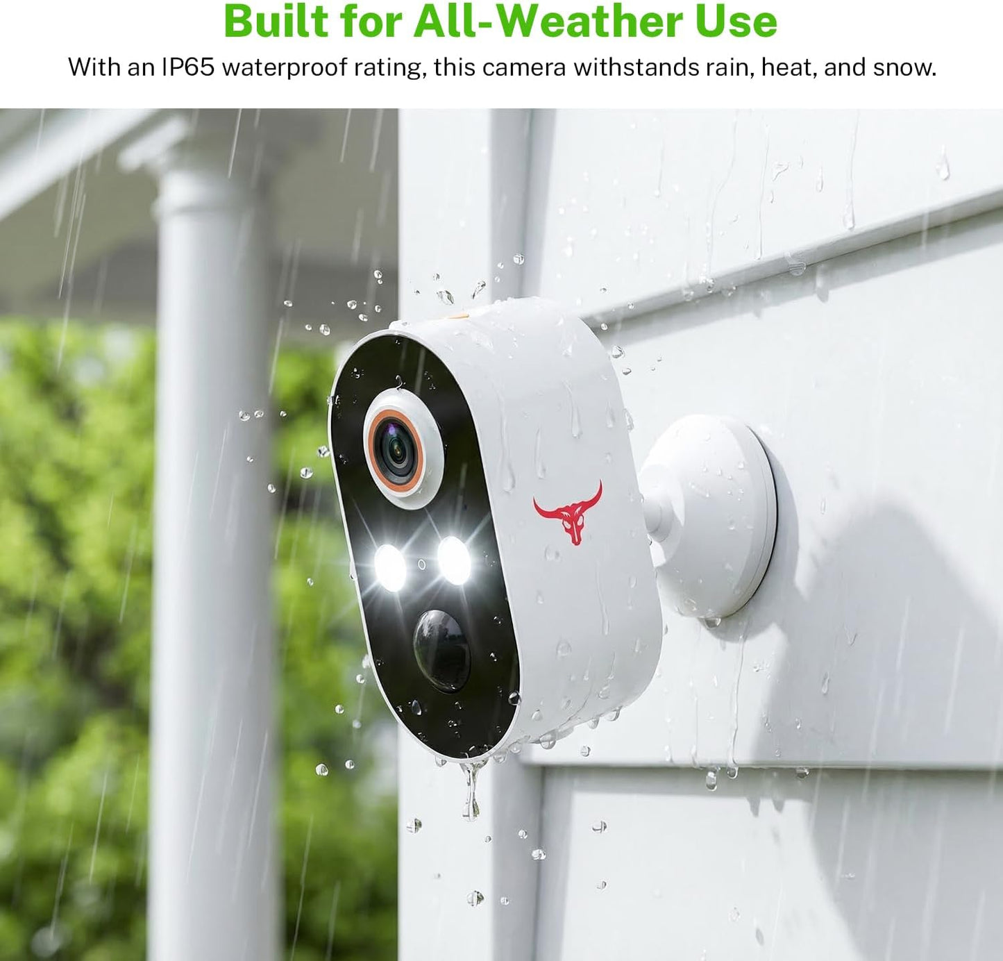 Wynoxian 1080P 2.4G 2-Way Wireless Security Camera Outdoor, Battery Powered, WiFi, Motion Detection, Audio, Cloud
