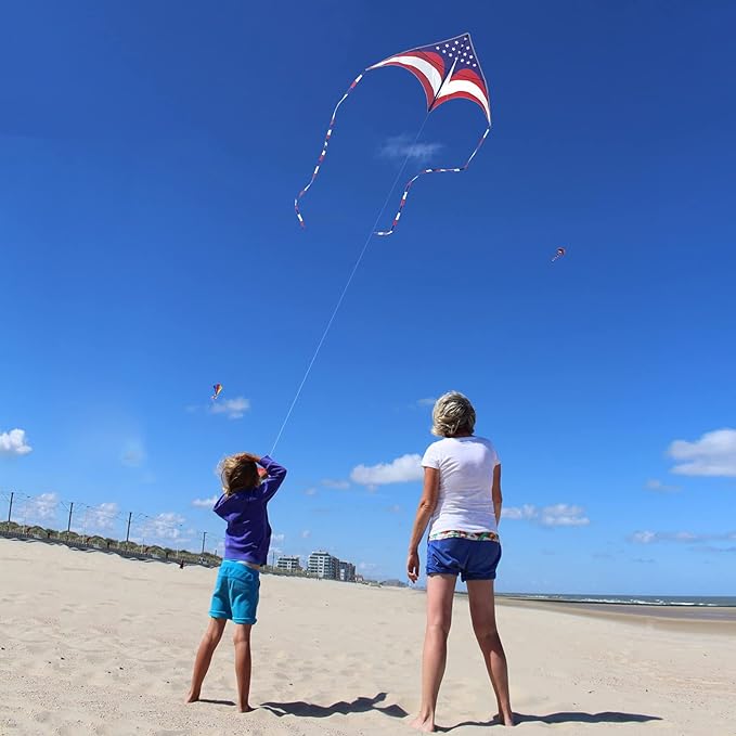 Mint's Colorful Life Delta Kite for Kids & Adults, Extremely Easy to Fly Kite, Best Kites for Beginner