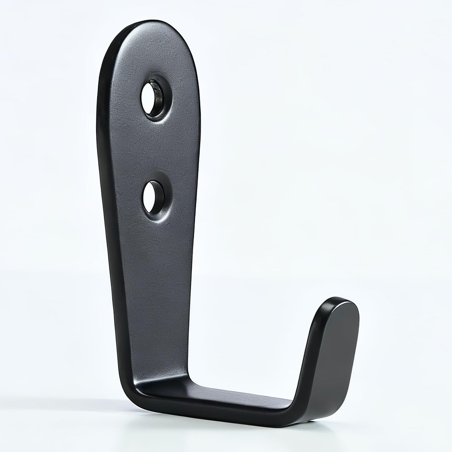IBERDE Stainless Steel Hooks for Hanging, Heavy Duty Hook, Wall Hooks Key Holder Wall Mount Hanger Coat Hook Garage Storage Screw Utility Hooks, 8 Pack (Black)