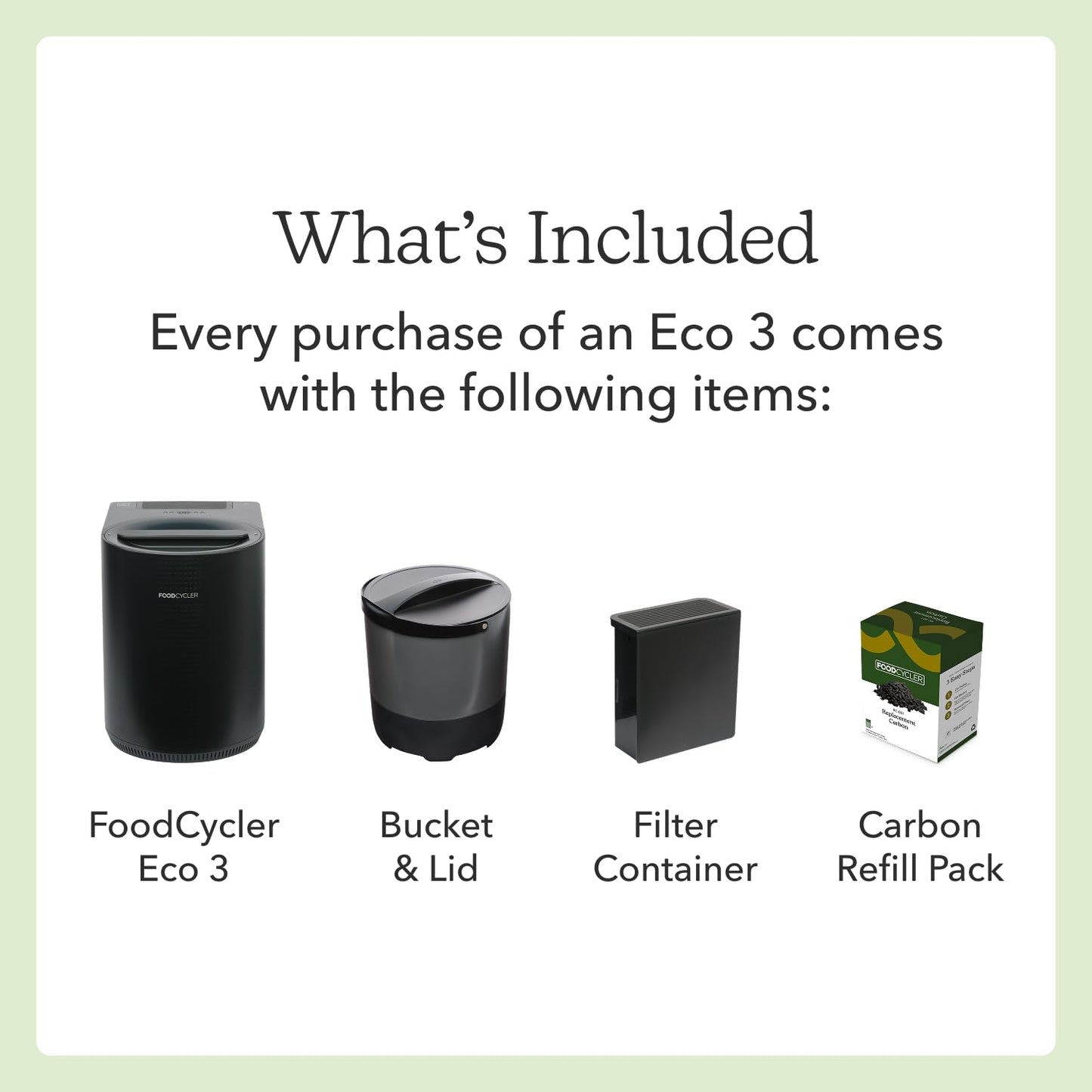 Food Cycler Eco 3 Compact Kitchen Food Recycler | Indoor Composter Bin Alternative | Electric Countertop Food Waste Disposer with Odorless 3.5L Indoor Food Waste Bin for Easy Waste Management | Grey