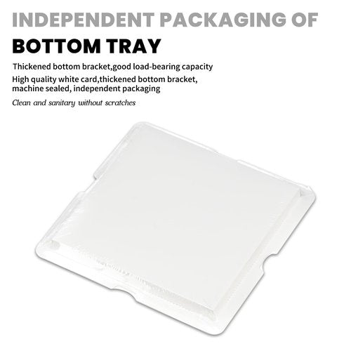 FZJ 24 Pcs Clear Gift Box with Ribbon 2-Layer 8.5x8.5x9 Inch, Transparent Cake Carrier Box with Lids, PET Tall Cake Packaging Boxes, Clear Gift Boxes for Birthday,Wedding and Festival Party