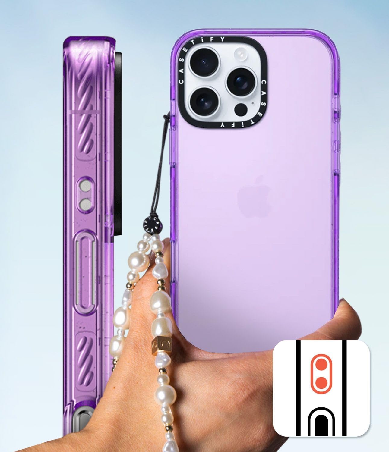 CASETiFY 14 [4X 8.2ft Impact iPhone Pro Case Military Grade Drop Tested / Drop Protection] - Snack Bar Attack - Clear
