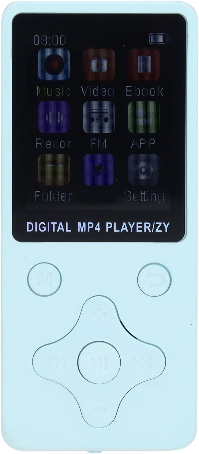 Zopsc 64GB MP3 MP3 64GB 1.8 Inch Player, HiFi Lossless Sound Portable Player with Memory, LCD Screen Bluetooth Music