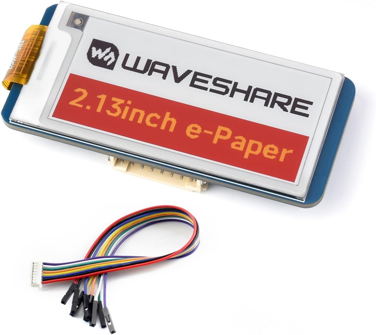 2.13inch 250x122 3.3V/5V Nano/Arduino/STM32, waveshare Four Color E-Ink Display HAT (G), Resolution Red Yellow Black